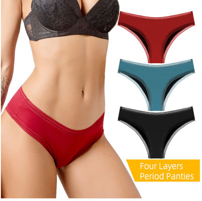 Plus Size Women'S Menstrual Period Panties Underwear 6x 4x Washable Absorbent 4Layer