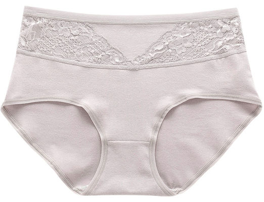XL-4XL Womens Underwears High Waist Cotton Female Fat Briefs Plus Size Lace Panties For Middle-Aged Women