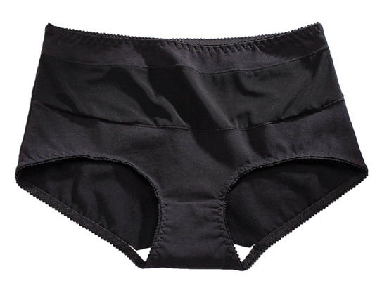 Womens High Waisted Underwear Plus Size Thongs Seamless Sexy Hollow Out Transparent Cotton Crotch