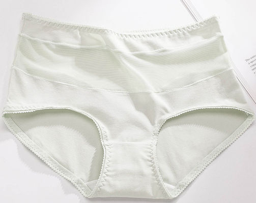 Womens High Waisted Underwear Plus Size Thongs Seamless Sexy Hollow Out Transparent Cotton Crotch