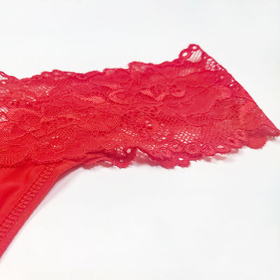 Nylon Hipster Panties With Lace Ultra Soft Sexy Stretch Lace Briefs See Through Knickers Undies