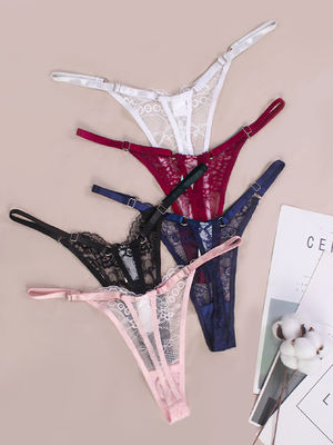 G Strap Panties Sexy String Panties Underwear Slutty Sexy Lace Thong Adjustable