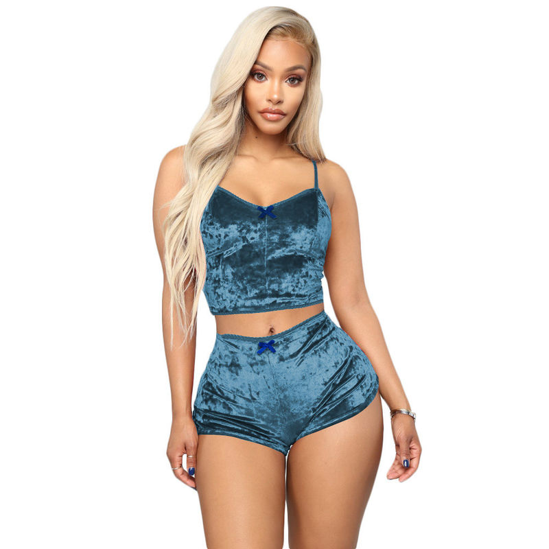 Ladies Sexy Lingerie Bra Set Sleepwear Household E Nightwear Pajama Pour Femme Pajama